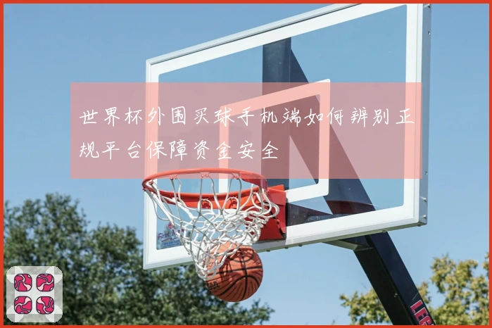 世界杯外围买球手机端如何辨别正规平台保障资金安全
